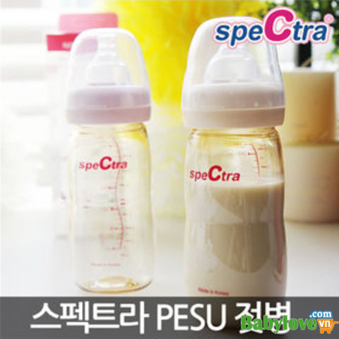 Bình sữa Spectra 260ml có núm ti PESU - 0129