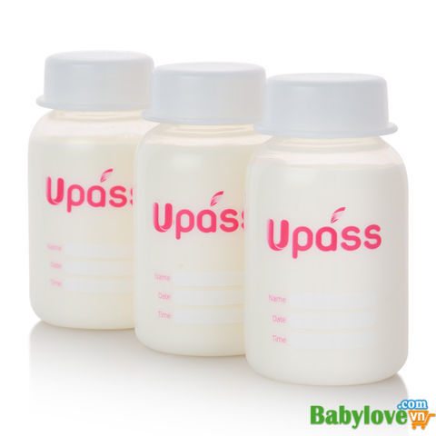 Bộ 3 bình trữ sữa không BPA UPASS UP0003NT - Made in Thailand