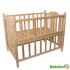 Giường cũi cho bé gỗ thông cao cấp VINANOI - VNC107