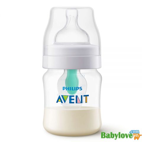 Bình sữa Avent giảm đầy hơi với van giữ sữa AirFree SCF813/14 125ml