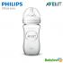Bình sữa thuỷ tinh cao cấp Philips Avent mô phỏng tự nhiên, núm silicone, van chống sặc 2 tầng