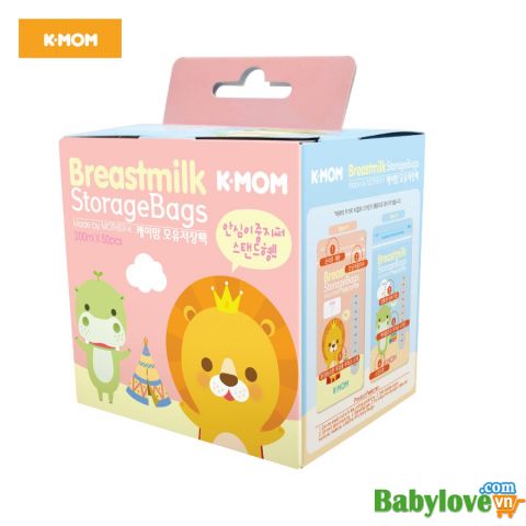 Hộp 50 Túi Trữ Sữa K-Mom Hàn Quốc ( 200ml) - KM13608