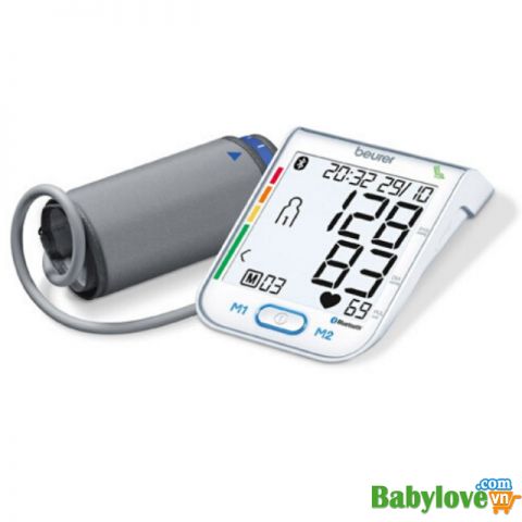 Máy đo huyết áp bắp tay tự động Beurer BM77, máy đo huyết áp đức, kết nối với máy tính, lưu 2x60 kết quả cho 2 người