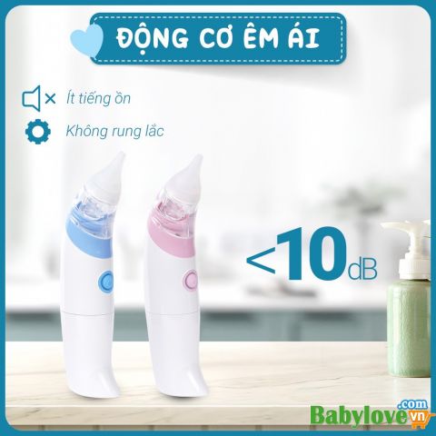 Máy hút mũi cho trẻ sơ sinh điện tử Comfybaby - CF718 - vệ sinh cho trẻ sơ sinh - Màu Hồng