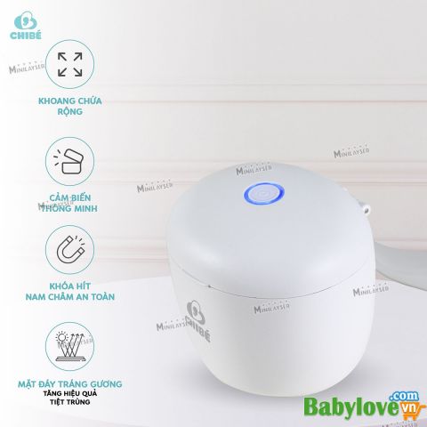 MÁY TIỆT TRÙNG UV MINI CHIBÉ MAGIC 2 - MÁY KHỬ TRÙNG NÚM TI CHIBE CB014 BH 18 THÁNG