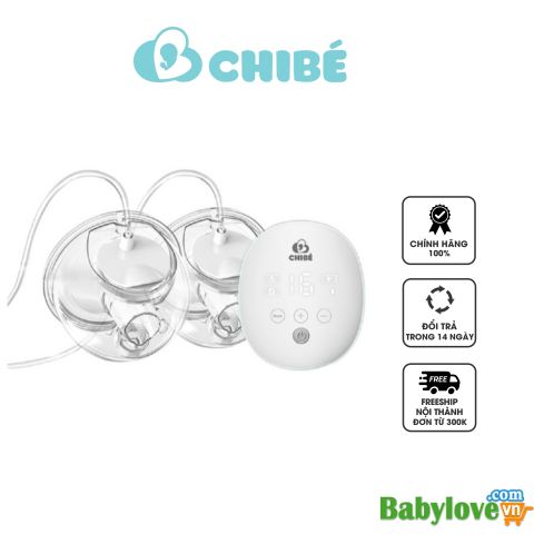 Máy Hút Sữa Điện Đôi Rảnh Tay Chibe CB010 Kiểu Dáng Mới Dễ Dàng Sử Dụng 16 Tốc Độ Hút, 3 Chế Độ Hút - BH 12 Tháng