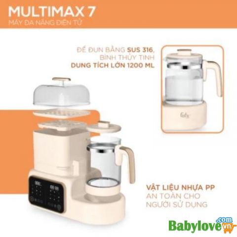 Bình thủy tinh thay thế máy đa năng Multimax 7 Fatzbaby