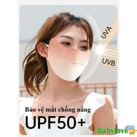 Khẩu trang chống nắng, chống tia UV UPF 50+ MYT Khẩu trang chống nắng bằng lụa lạnh thoáng khí nhanh khô màu gradient