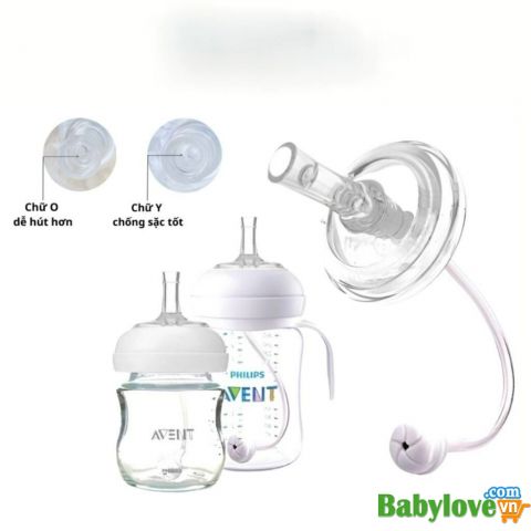 Ống tập hút bình sữa Av cho bé chống sặc, chống đầy hơi - MyBaby [CLONE]