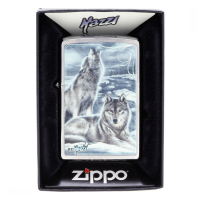 Zippo Mazzi-Winter Brushed Chrome Lighter 28002