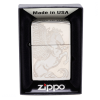 Zippo Pocket Lighter Black Ice Pegasus Pocket Lighter - 28802