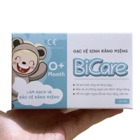 Gạc vệ sinh răng miệng Bicare / Rơ lưỡi Bicare cho bé (30 gói)