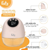 Máy hút sữa điện rảnh tay không dây cao cấp Freepro 3 FATZBABY FB1266CM