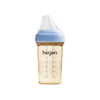 Bình sữa Hegen PPSU 240ml núm từ size M từ 3 – 6 tháng, Blue
