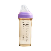 Bình sữa Hegen PPSU 330ml núm ti size L trên 6 tháng, Purple