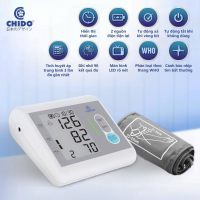 Máy đo huyết áp CHIDO New 2024 PG-800B31 công nghệ Nhật Bản - điện tử bắp tay - Bảo hành 2 năm lỗi 1 đổi 1
