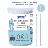 Tăm bông sơ sinh A315 Kiyou xanh