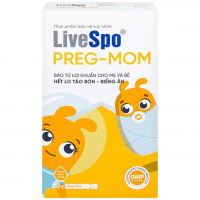 LiveSpo PREG-MOM - Bào Tử Lợi Khuẩn Cho Mẹ Và Bé - Hết Lo Táo Bón Biếng Ăn