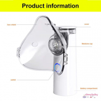Atomizer Di Động Tắt Tiếng Hen Suyễn Hít Cầm Tay Siêu Âm Loại C Máy Xông Khí Dung Y Tế Mini Có Thể Sạc Lại Cho Sức Khỏe [O/14] Không có đánh giá