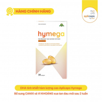 Viên uống bổ sung DHA hàm lượng cao tinh khiết, EPA, vitamin E Aplicaps Hymega hộp 30 viên