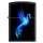 Zippo Phoenix-Burning Blue Black Matte Lighter 78072